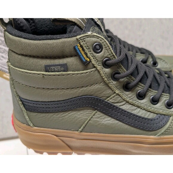 Vans MTE Sk8-Hi Waterproof Insulated Shoe Olive Green Mens 7 Women's 8.5 - Picture 5 of 11